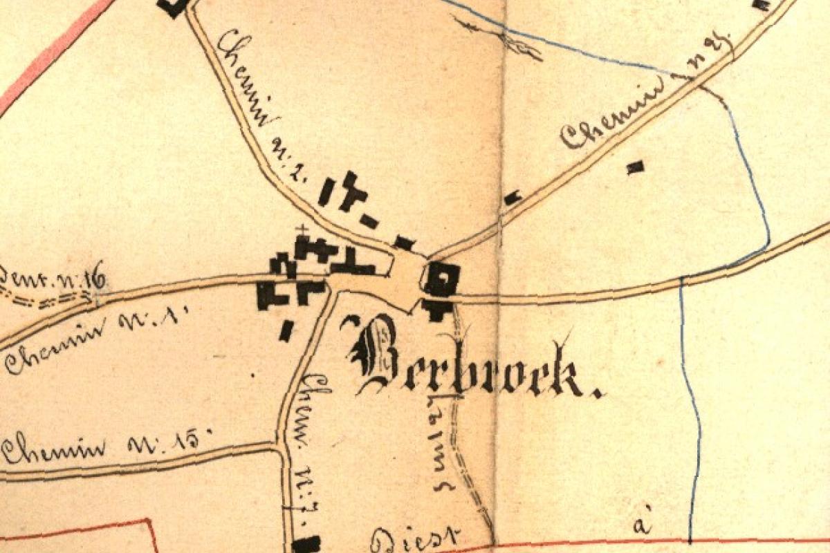 Berbroek centrumkaart