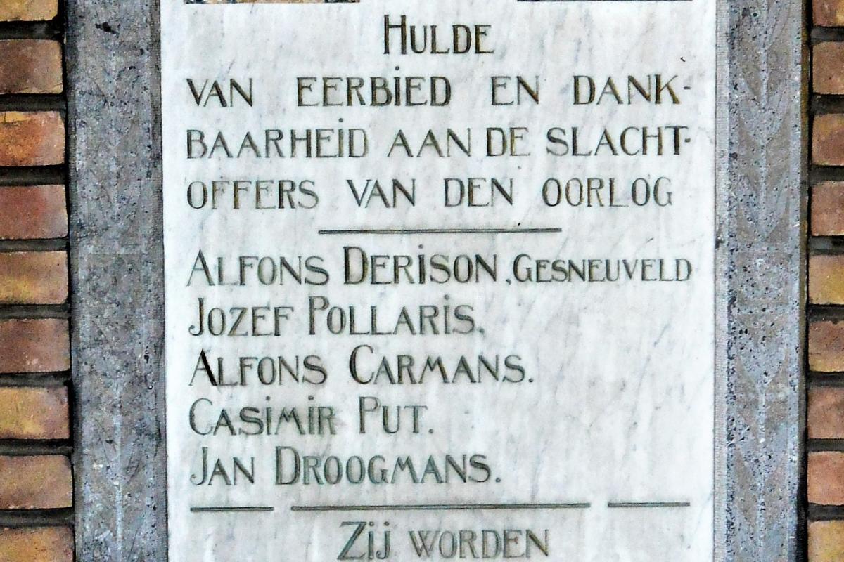 Oorlogsmonument WO I Schulen 