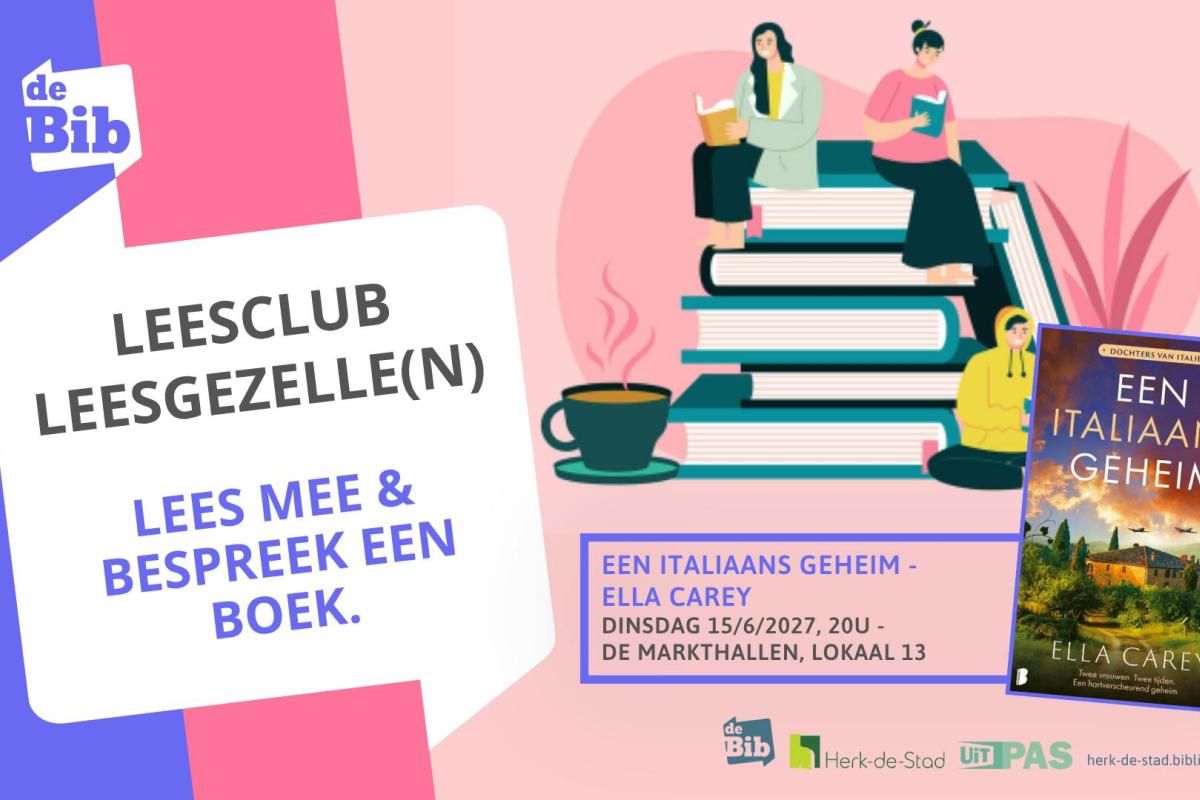 Leesclub Leesgezelle(n) leest Een Italiaans geheim © Bib Herk-de-Stad