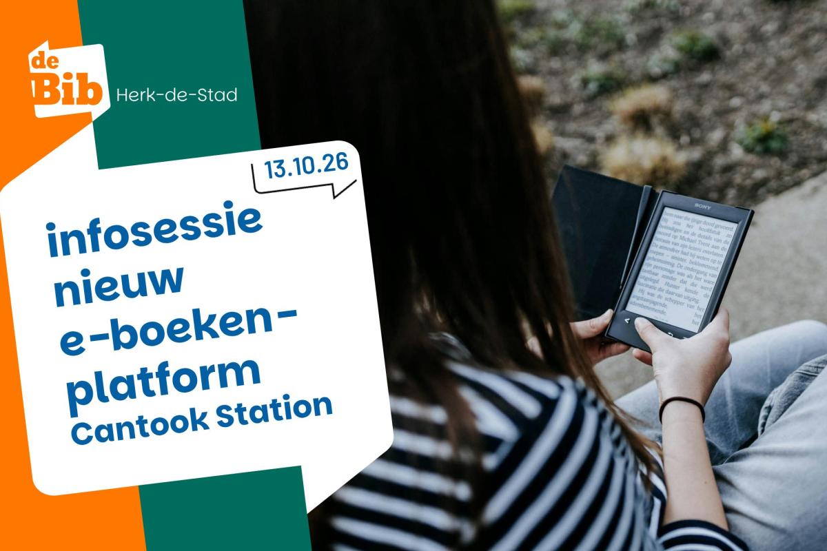 Infosessie nieuw e-boekenplatform bibliotheek: Cantook Station © Bib Herk-de-Stad