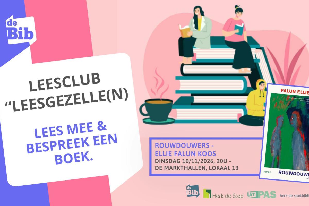 Leesclub Leesgezelle(n) leest Rouwdouwers © Bib Herk-de-Stad