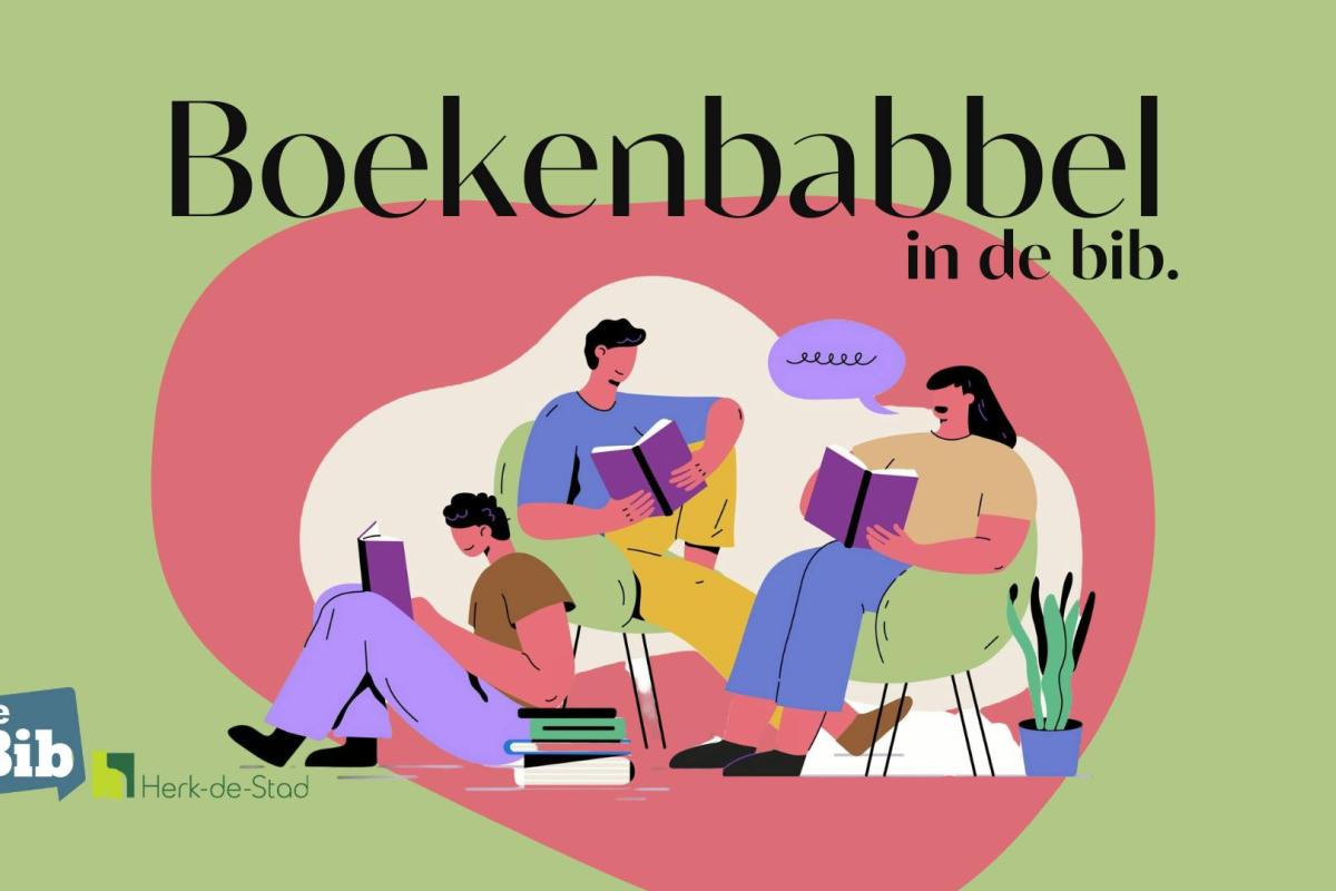Boekenbabbel in de bib © Bib Herk-de-Stad