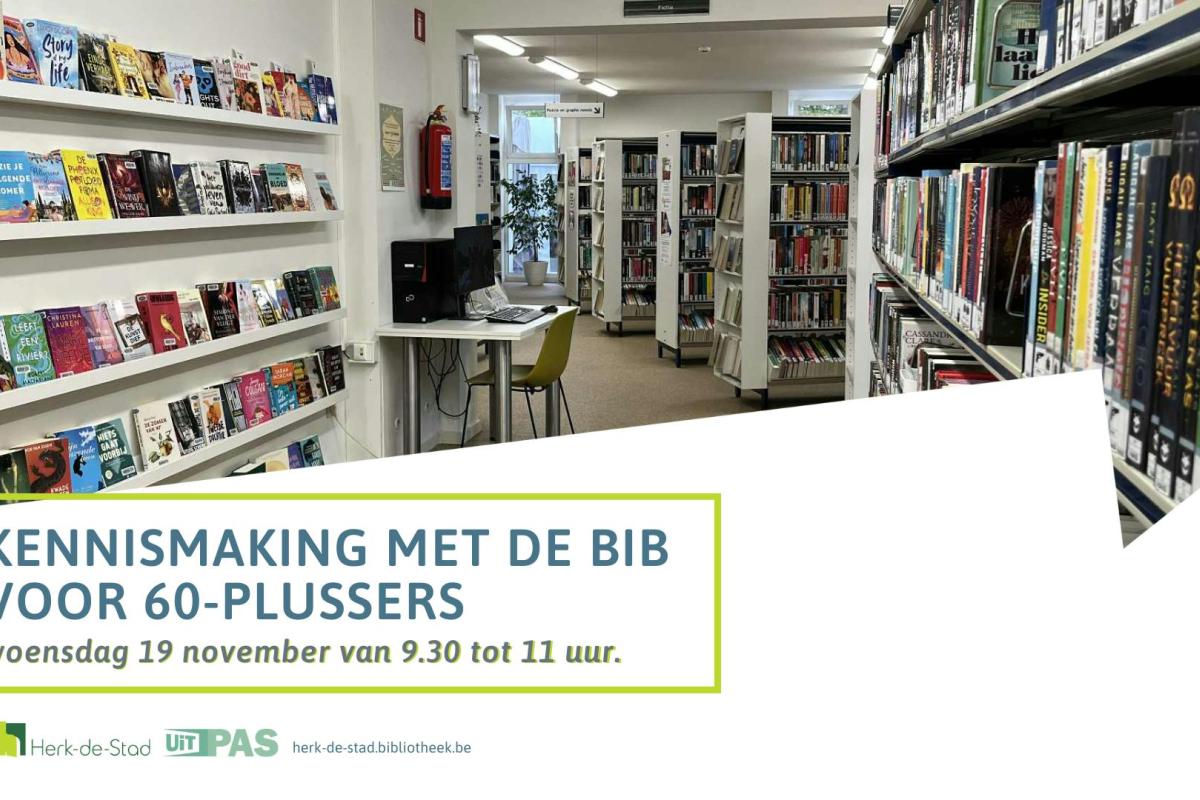 Kennismaking met de bib voor 60-plussers © Bib Herk-de-Stad
