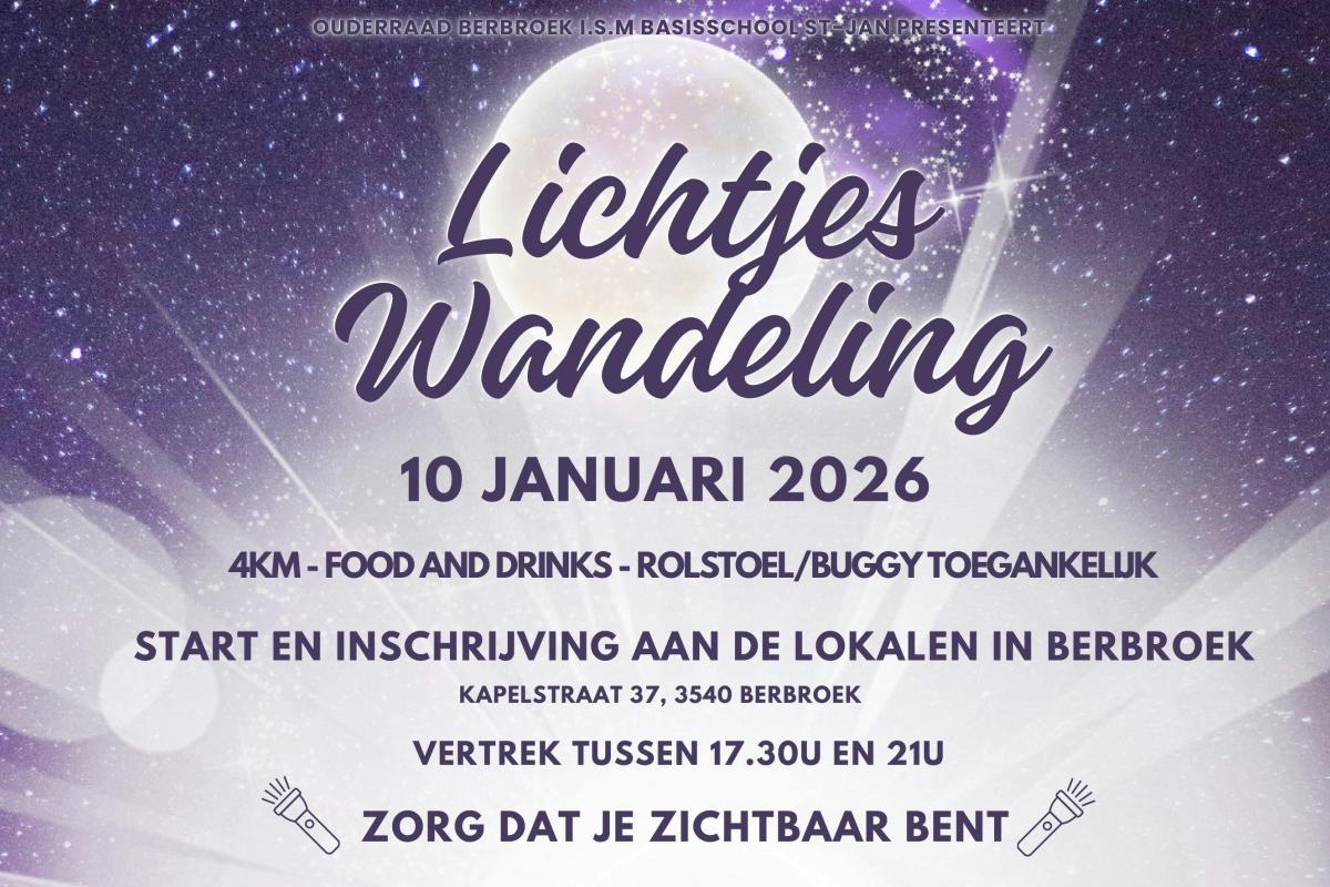 Lichtjeswandeling © Ouderraad Berbroek