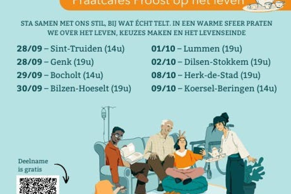 Praatcafé "Proost op het leven" in het kader van de dag van de palliatieve zorg © Pallion