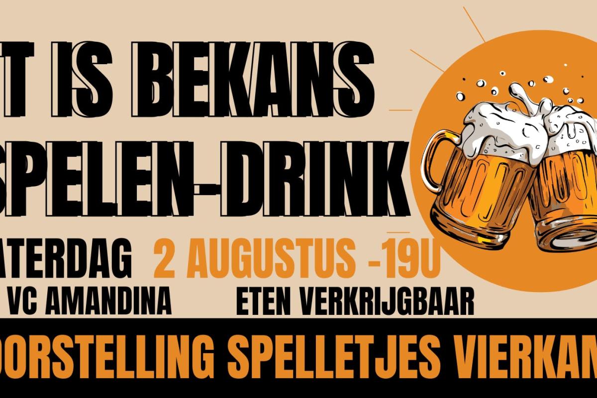 'T Is Bekans Spelen-Drink © De Edelzangers