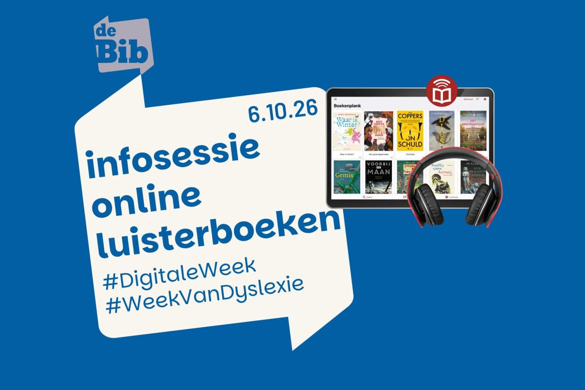 Infosessie online luisterboeken Anderslezen © Bib Herk-de-Stad